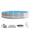 Intex Piscina Fuori Terra Rotonda Acciaio Prism Ø 610x132 Cm