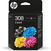 Hp Cartuccia a getto d'inchiostro Hp 308 120 pagine Multicolore [6L6S6UE]