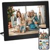 Lipa Cornice digitale X80 10.1 Inch Frameo App - Cornice per foto digitale con Wifi - Cornici digitali - Cornice per foto - Montaggio a parete - Android 11 - Touch screen IPS - 32 GB - Bluetooth e