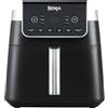 Ninja Friggitrice ad Aria MAX, 6.2L Digitale, 5 in 1, Antiaderente, Cottura Senza Olio, per Arrostire, Cuocere al Forno, Formato Famiglia, Cestello e Piastra Lavabili in Lavastoviglie, Grigio AF180EU