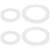 YINETTECH 2 set di guarnizioni in silicone per valvola di scarico della cassetta del WC, compatibili con pistone Grohe Adagio 43808000 43544000 (66 x 46,5 x 2 mm, 47 x 30 x 2 mm)