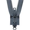 YKK, cerniera bidirezionale n. 578, grigio scuro, lunghezza 76 cm