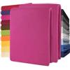 CelinaTex Lucina Lenzuolo Elasticizzato Topper spessori per Letto Contenitore Cotone 2er-Set 90x200-100x200 cm Rosa
