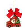 THUN, Addobbo Natalizio Gnomo Oliver con Furgoncino in Ceramica di Alta Qualità, Versione Maxi, Collezione Natale, Addobbo Natalizio da Collezione, Idea Regalo per Natale, 7,8 x 5,1 x 7,5 cm
