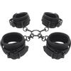 Fetish Submissive Ankle and Wrist Cuffs & Hogtie Set Vegan Leather
