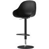 Connubia Sgabello Academy CB2328 con struttura in metallo e seduta a scelta da h. 120 (103) cm - Con braccioli - IN PROMOZIONE CON VOUCHER