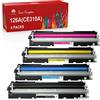 Toner Kingdom 126A Toner Compatibili per HP 126A CE310A LaserJet Pro 100 CP1025 Color