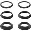 ECSiNG Set di 2 guarnizioni per sifone da 1 ¼ di pollice, guarnizione piatta a cuneo di ricambio per tubo di scarico da 1 1/4 pollici, sifone per sifone, sifone, sifone, sifone, sifone, nero