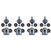 TOPINCN 8 Kit Rulli per Porte Doccia Rulli Doccia Cuscinetti Box Doccia Twin Bottom Top Pulegge Ruote Runners Bathroom Kit di Ricambio rulli Inferiori Superiori (Double Wheel)