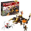 LEGO NINJAGO Drago di Terra di Cole - EVOLUTION, Drago Giocattolo Potenziabile per Bambini con Figura di Scorpione da Battaglia e 2 Minifigure 71782