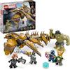LEGO Marvel Avengers vs. Leviathan, Figura Giocattolo Costruibile con Personaggio di Hulk e Minifigure di Capitan America, Loki, Vedova Nera e Chitauri, Giochi per Bambini e Bambine da 7 Anni 76290