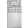 PENSIERI DELICATI Completo Letto Singolo, Flanella 100% Cotone Caldo e Morbido, Completo Lenzuola 1 Piazza 90 x 200 cm, Include Lenzuolo Sotto, Sopra e 1 Federa, Made in Italy, Torino Rosso