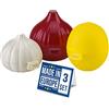CRYSTALIA Porta Aglio, Cipolla, Salva e Limone da Frigo, Set di 3, 100% SENZA BPA, Contenitore Salvafreschezza in Plastica