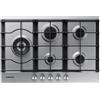 Samsung NA75J3030AS Piano cottura a gas 75cm 5 bruciatori, Inox