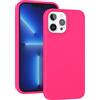 ARSUNOVO Custodia per iPhone 13 Pro Max 6,7 Pollici, [Antiurto] [Antigraffio] Custodia Protettiva in Gel di Gomma di Silicone Liquido Sottile per iPhone 13 Pro Max 6,7 Pollici 2021 (rosa caldo)