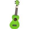 Mahalo Ukulele Soprano Verde Lucido Custodia Inclusa Legno Regalo Rainbow