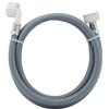 Schläfer 2533 | Tubo di Carico Lavatrice 1.5mt, Universale, Ingresso Acqua Fredda. Filetto Standard FF 3/4 Lunghezza tubo 150cm con Raccordo Curva a 90°