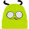 Concept One Invader Zim Beanie Hat, Gir Cosplay Peruvian Winter Knit cap with Ears And Tassels Berretto, Nappe Verdi, Taglia Unica Unisex-Adulto