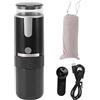 Mumusuki Macchina Elettrica Espresso Portatile, Macchina per Caffè con Capsule Macinato, Ideale per Mini Auto Campeggio