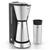 WMF KitchenMinis Macchina da caffè Aroma Thermo to Go in Acciaio Inox 18/10 Cromargan, potenza 870 W, con filtro, caraffa termica 650 ml e thermos 350 ml, finitura satinata opaca