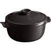 EMILE HENRY Cocotte Tonda Piccola Fusain