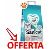 Sanicat Lettiera Agglomerante Clumping White Duo Vaniglia e Mandarino - Sacco Da 10 Lt - CONFEZIONE RISPARMIO