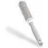 Olivia Garden Expert Blowout Speed - Bianco & Grigio - 25 - Spazzola rotonda in ceramica con corpo extra lungo per messe in piega 25% più veloci