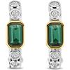 Ti Sento Milano Orecchini Ti Sento Milano cerchio zircone verde smeraldo 7975EM