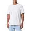 Armani Exchange Small Embroidered Logo Regular Fit Tee T-Shirt, Bianco Sporco, M Uomo