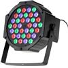 Planet Shop Faro Rgb 36W Faretto 36 Led Vari Colori Discoteca Sensore Sonoro Luce Colorata