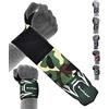 EMRAH Wrist Wraps Gym Straps polsiere da Palestra Training (Camo Grigio)