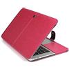 RHP Custodia compatibile con MacBook Air da 13 pollici, in pelle sintetica di alta qualità, sottile, compatibile con MacBook Air da 13 pollici (A1369 / A1466) (rosa)