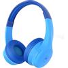 Motorola Sound Motorola Moto JR300 Cuffie Bluetooth per Bambini - Cuffie Over Ear Leggere per Bambini, Limitatore di Volume 85dB, Splitter Audio per Condivisione - Ideale per Scuola, Viaggi, Giochi - Blu