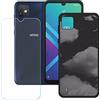 LMLQSZ Custodia per Wiko Y82, Silicone Case Sottile Cover TPU Caso Morbido Copertura + Pellicola Protettiva in Vetro Temperato per Wiko Y82 (6,1) - OP42