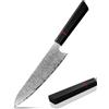 Plys Damasco Coltello da Chef Coltelli Damascati Giapponesi: Coltello da Chef Affilato - Coltello da Cucina Professionale Manico in G10