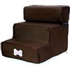 Generisch Accessori per Pug, copertura per scale per animali domestici, rimovibile, comoda, antiscivolo, adatta per cani di piccola taglia, accessori per cani ciechi (caffè, taglia unica)
