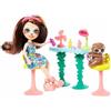 Enchantimals Salone di Bellezza con Bambola Sela il Bradipo e Accessori, Giocattolo per Bambini 3+ Anni, GFN54