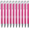 GIMEI® Set di 20 penne a sfera in metallo, di alta qualità, per una scrittura semplice e morbida, Kulli blu rosa che attira l'attenzione