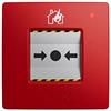 Ajax Sistems ManualCallPoint Jeweller Pulsante Per Allarme Antincendio - Colore Rosso - Per Uso Residenziale - Wireless 868mhz