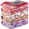 Namalu 4 Pezzi Coperte per Porcellini d'India Impermeabili Copertina da Letto per Piccoli Animali in Pile Lavabile Fodere Assorbenti per Gabbia per Cavia Riutilizzabili (Impronta di Zampa, 30 x 30 cm)
