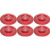 BAKAJI 6xSottopiatti Decorazione Natalizio Sottopiatto Addobbo Tavola Natalizi Rosso 33cm
