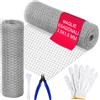 BAKAJI Rete Metallica Zincata Maglia Esagonale 40 cm x 6 Mt Recinzione Polli e Conigli