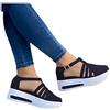 Chejarity Sandali Donna Estive Punta Chiusa Comode Zeppa Plateau Sandali Leggere Eleganti Romani Sandals Soffice Antiscivolo Sandali Casual Piattaforma Piatta Sandals Scarpe con Tacco Plateau Sandali