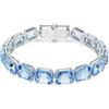 Swarovski Braccialetto Millenia, Taglio Octagon, Sfumatura di colore, Blu, Placcato rodio