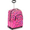 Seven Trolley Fit Seven NYMFE, Rosa, 35 Lt, 2in1 Zaino con Sollevamento Spallacci per uso Trolley, Scuola & Viaggio