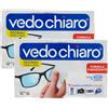 FEI FAN Vedo Chiaro 16 Salviettine Umidificate Monouso Studiate per la Pulizia delle Lenti degli Occhiali, da Vista e da Sole, degli Smartphone, dei Tablet e PC Portatili etc (2 CF da 16)