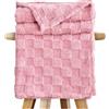 GC GAVENO CAVAILIA Coperta in Pile Soffice per Letto e Divano, Copriletto Confortevole, Termica, Calda e Accogliente, Elegante Coperta in Jacquard (130 x 180 cm)