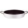 Baldassare Agnelli Pentole Agnelli ALSA2106S32 Casseruola Bassa con Maniglie, Alluminio, Argento, 32 cm