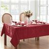Elrene Home Fashions Tovaglia damascata, poliestere, rosso, 152,4 x 213,4 cm oblunga/rettangolare