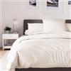 Soleil d'Ocre Percale Copripiumino in policotone, da 140 x 200 cm, di colore lino